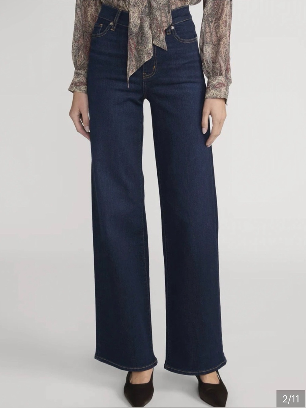 NWT Frame Le Slim Palazzo Jeans Long